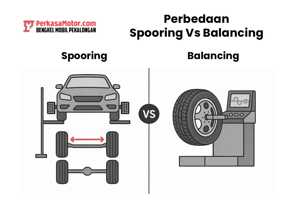 Perbedaan Spooring dan Balancing Mesin - Perkasa Motor